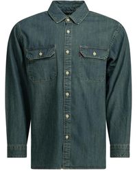 Levi's - Overhemden ,Blauw ,Denim Denim Shirt Met Lange Mouwen - Lyst