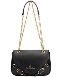Braccialini - Borsa a tracolla con catena e ecopelle - Lyst