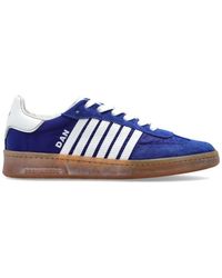 DSquared² - Schoenen ,Blauw ,Leer Boxer Sneakers - Lyst