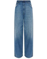 Maison Margiela - Jeans ,Blauw ,Katoen Wide-Leg Jeans - Lyst