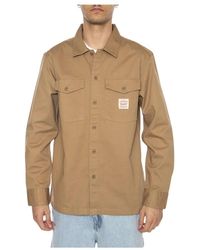 Levi's - Overhemden ,Bruin ,Katoen Camicia Worker - Lyst