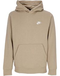 Nike - Sportswear Club-Fleecehoodie Voor Kaki/Kaki/Wit - Lyst