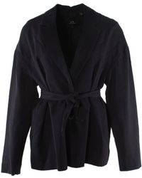 Armani - Blauwe Blazer Voor Vrouwen - Lyst