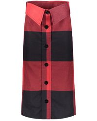 Moschino - Maxi Rock Mit Knopfleiste - Lyst