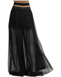Erika Cavallini Semi Couture - Wide Trousers - Lyst
