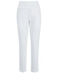 Bitte Kai Rand - Broeken ,Wit ,Katoen Witte Stretch Slim Fit Broek - Lyst