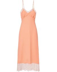Simone Rocha - Kleedjes ,Polyester Lace Trim Slip Dress - Lyst