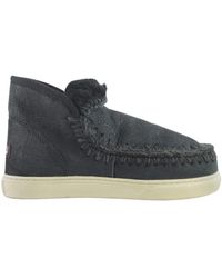 Mou - Gesprungener Schwarz/Grauer Eskimo Sneaker Stil - Lyst