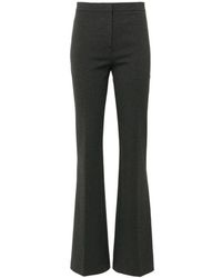 Pinko - Broeken ,Grijs ,Katoen Stijlvolle Broek Voor Dagelijks Gebruik - Lyst