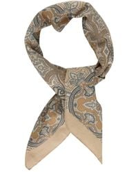 Stenströms - Accessoires ,Bruin ,Katoen Katoenen Gestreepte Bandana - Lyst