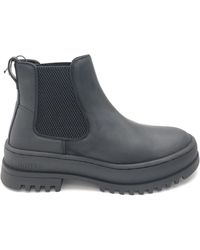 Blauer - Schoenen ,Zwart ,Leer Zwarte Leren Chelsea Laarzen - Lyst