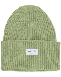 AMISH - Grüne elastische beanie mütze - Lyst