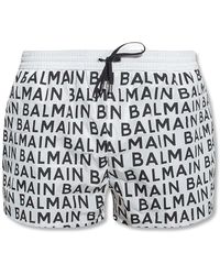 Balmain - Swim shorts with logo - Lyst
