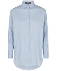 Mos Mosh - Overhemden ,Blauw ,Katoen Klassieke Enola Shirt - Lyst