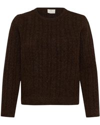 Kaffe - Gebreide Trui Met Ronde Hals - Lyst