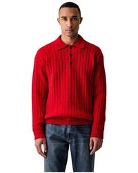 MSGM - Round-Neck Knitwear - Lyst