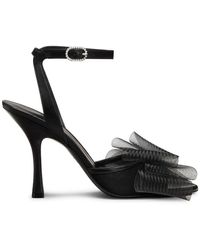 Stuart Weitzman - Schoenen ,Zwart ,Leer Blushing Bow 100 Sandaal - Lyst