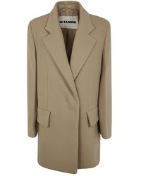 Jil Sander - Jassen ,Wol Short Double Breasted Tailor Made Crombie - Lyst