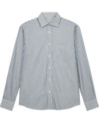Hartford - Overhemden ,Veelkleurig ,Katoen Paul Gestreept Borstzak Shirt - Lyst