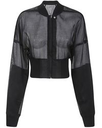 Rick Owens - Bomber collage negro - Lyst