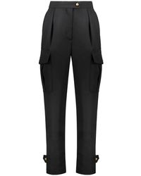 McQueen - Wollen Broek Met Zakken En Versierde Knopen - Lyst