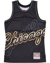 Mitchell & Ness - Fitness ,Zwart ,Polyester Chicago Bulls Tank Top Nba Hardwood Classics - Lyst