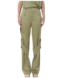 Blumarine - Gerade Hose aus Satin - Lyst