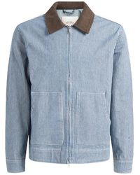 Les Deux - Robert Striped Jacket - Lyst