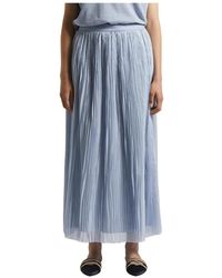 Peserico - Geplooide Midi-Rok Van Gekreukte Chiffon - Lyst
