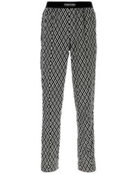 Tom Ford - Nachtkleding ,Veelkleurig ,Satijn Stretch Silk Satin Pj Pants - Lyst