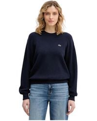 Lacoste - Relaxed Fit Katoenen Ronde Hals Trui - Lyst