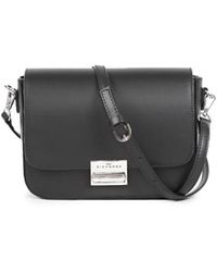 John Richmond - Borsa a tracolla in pelle nera - Lyst