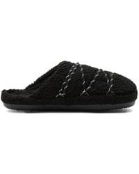 Moon Boot - Schoenen ,Zwart ,Leer Teddy Lace-Up Slippers - Lyst