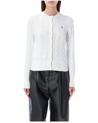 Ralph Lauren - Klassischer Zopfstrick-Cardigan - Lyst