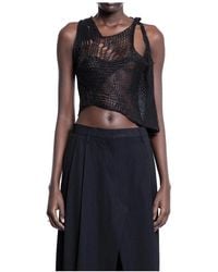 HALOS - Truien & Vesten ,Zwart ,Kasjmier Octopus Top - Lyst
