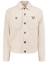 Valentino - Jassen ,Denim Denim Jacket - Lyst