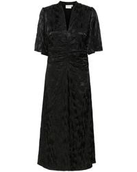 Gestuz - Zwarte Ss Jurk Met V-Hals - Lyst