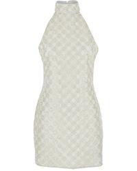 ROTATE BIRGER CHRISTENSEN - Vestido Corto Con Escote Halter - Lyst