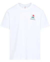 CASABLANCA - Weißes T-Shirt Für Männer - Lyst