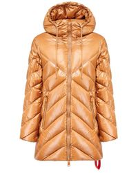 AFTER LABEL - Stilvolle und essentielle lange daunenjacke - Lyst