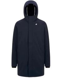 K-Way - Jassen ,Blauw ,Marlyn Bonded Jacket - Lyst