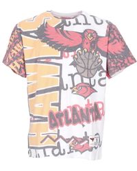 Mitchell & Ness - Tops ,Veelkleurig ,Katoen Nba Jumbotron 2.0 Tee Atlanta Hawks - Lyst