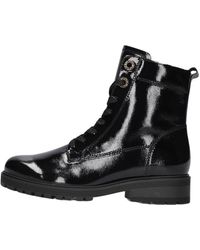 Gabor - Schwarze Schnürboots Mit Dicker Sohle - Lyst