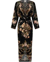 CAMILLA - Vestido Lujoso Con Twist Floral, Mujer, Talla - Lyst