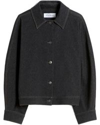Max Mara - Jassen ,Blauw ,Katoen Nettare Jacket - Lyst