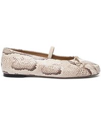 Stuart Weitzman - Schoenen ,Linnen Prima Bow Ballet Mary Jane - Lyst