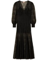 Twinset - Kleedjes ,Zwart ,Twin-Set Jurken - Lyst