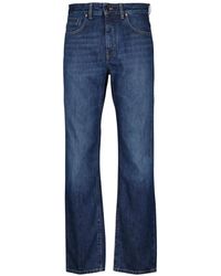 Givenchy - Jeans ,Blauw ,Denim Blauwe Denim Jeans Rechte Pasvorm - Lyst