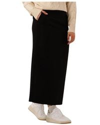 Object - Rokken ,Zwart ,Elegante Midi Rok - Lyst