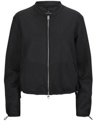 Milestone - Blouson jacke aus kühlem scuba-jersey mit luftigem allover-motiv - Lyst